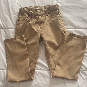 Boys Levi's Tan Slim Straight Pants 14 Regular
